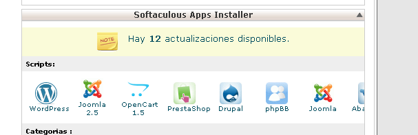 softaculous cpanel